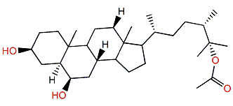 (24S)-24-Methylcholestane-3b,6b,25-triol 25-monoacetate